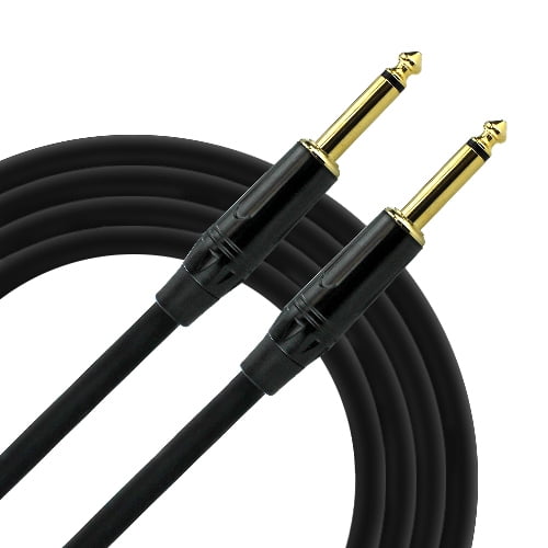 Braided Jacket Guitar AMP Cord Powbacksy Guitar Cable 20ft TS 1/4 Inch 6.35mm Right Angle Plug Guitar Cord Electric Instrument Cable Bass AMP Cord for Guitar Bass Madolin Pro Audio 